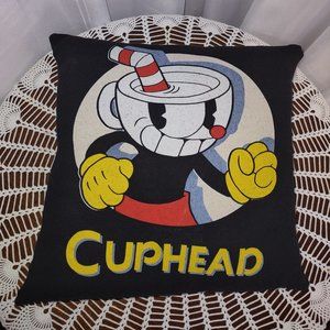 Rag Frog Revival Throw pillow cover  Up-cycled from a T-shirt size 14"x14"